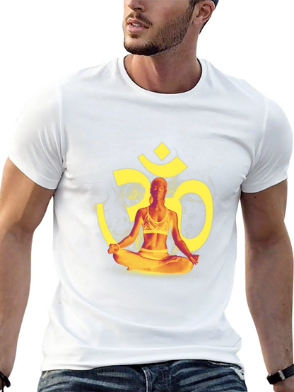 Yoga Meditation Om Symbol Graphic T-Shirt