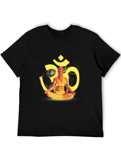 Yoga Meditation Om Symbol Graphic T-Shirt