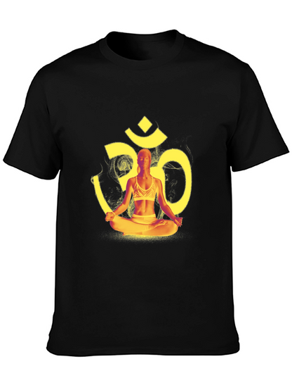 Yoga Meditation Om Symbol Graphic T-Shirt