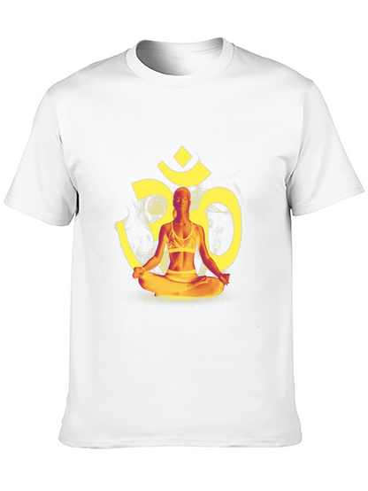 Yoga Meditation Om Symbol Graphic T-Shirt