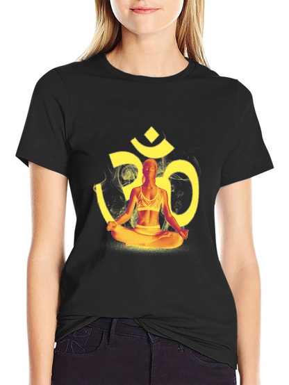 Yoga Meditation Om Symbol Graphic T-Shirt