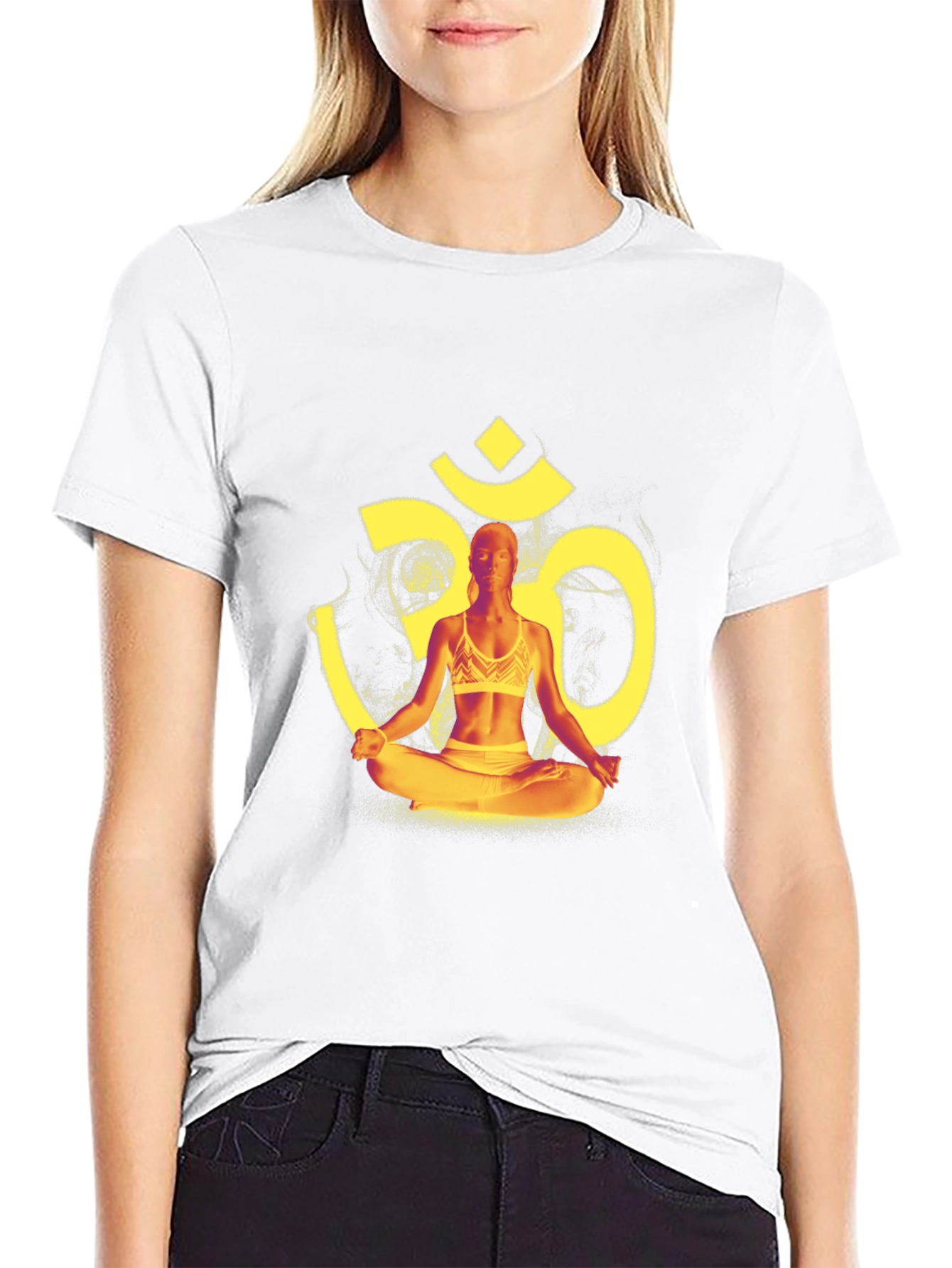 Yoga Meditation Om Symbol Graphic T-Shirt