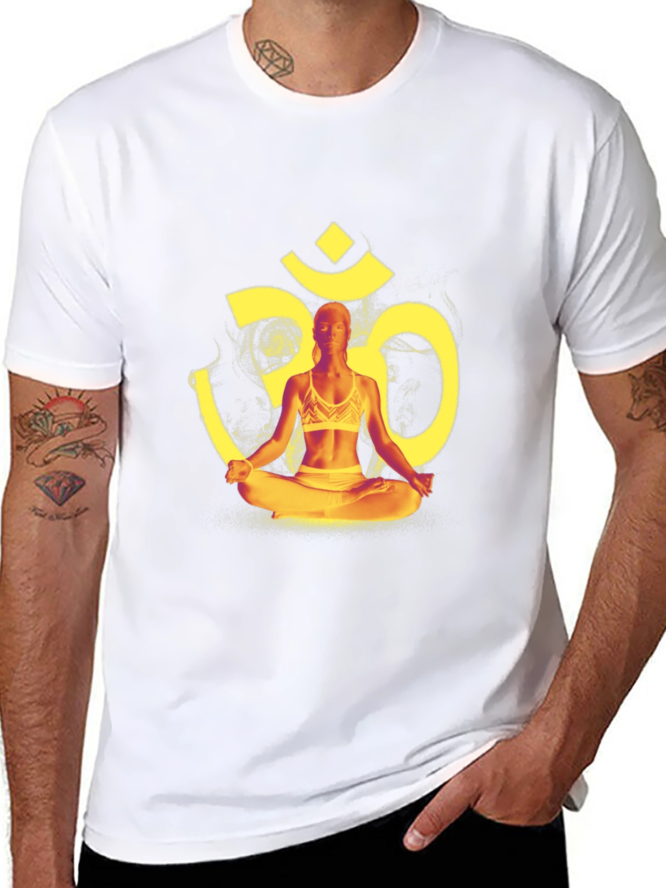 Yoga Meditation Om Symbol Graphic T-Shirt