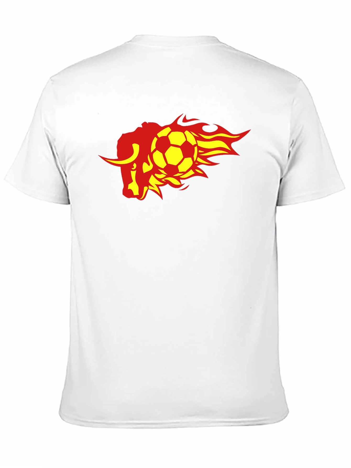 Fiery Bull Soccer T-Shirt - Black