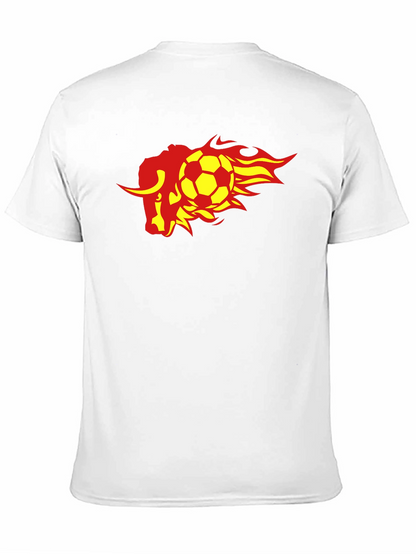 Fiery Bull Soccer T-Shirt - Black