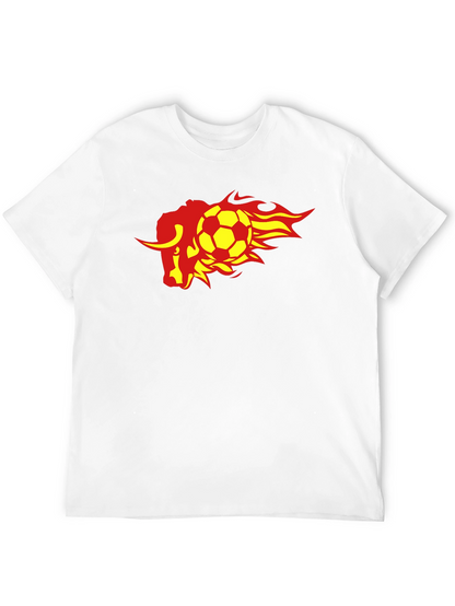 Fiery Bull Soccer T-Shirt - Black
