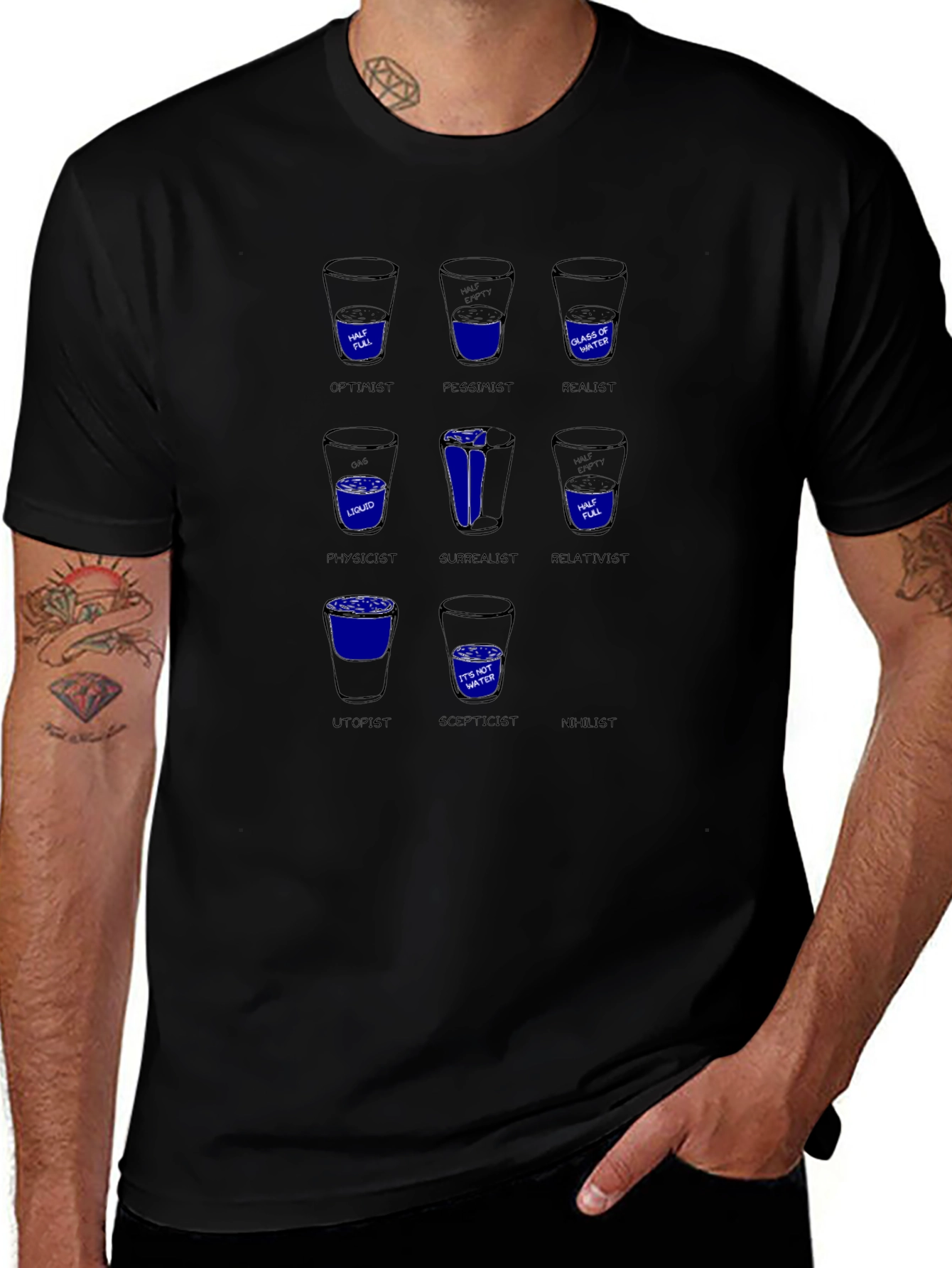 Philosophical Water Glass T-Shirt