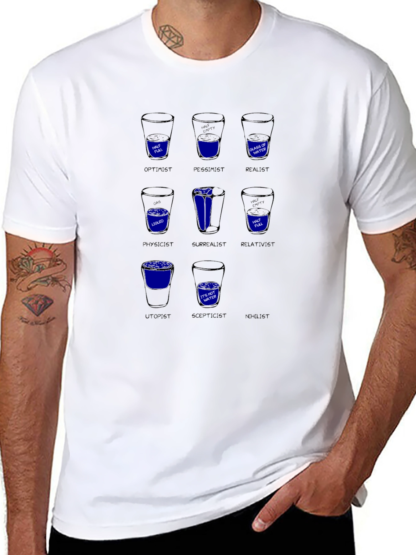Philosophical Water Glass T-Shirt