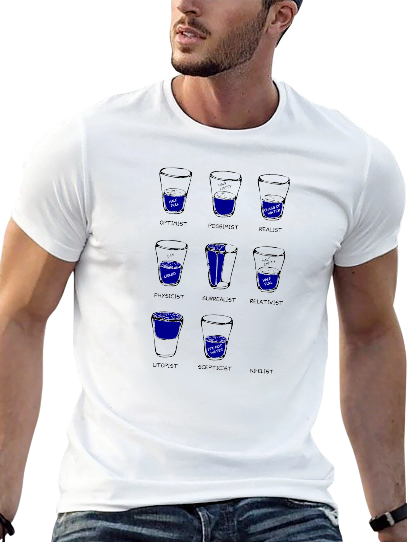Philosophical Water Glass T-Shirt