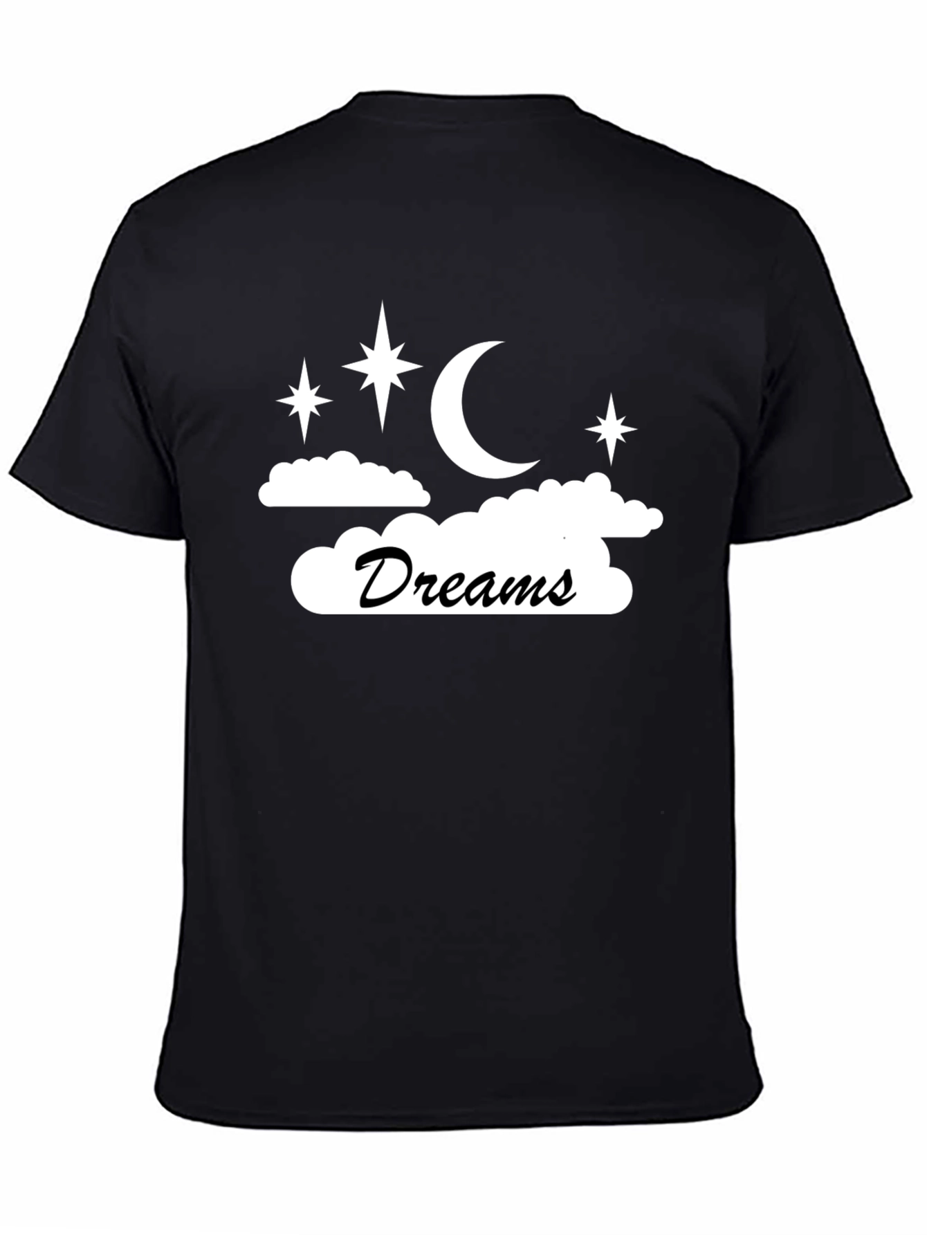 Dreams Graphic Tee - Black Cotton Blend Unisex T-Shirt