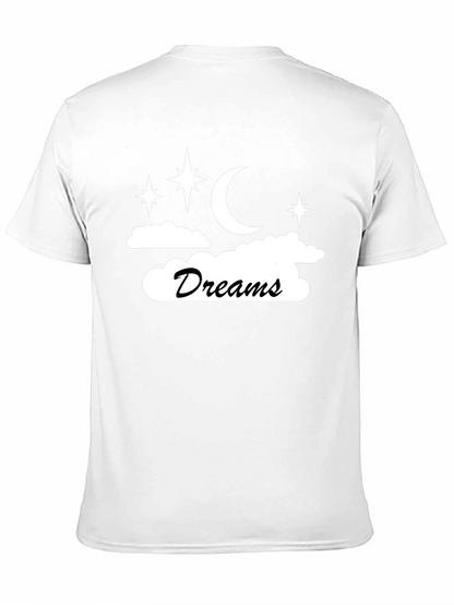 Dreams Graphic Tee - Black Cotton Blend Unisex T-Shirt