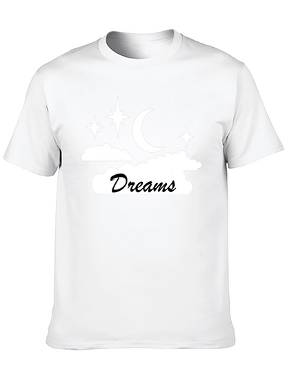 Dreams Graphic Tee - Black Cotton Blend Unisex T-Shirt