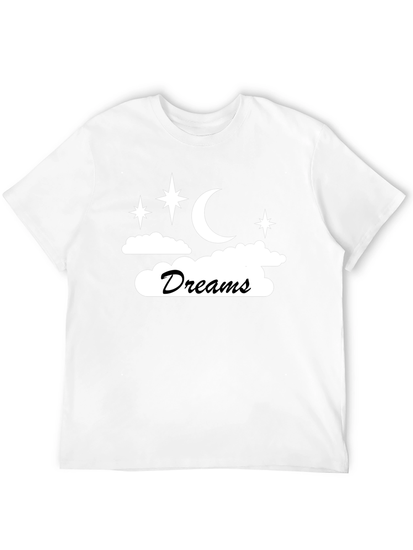 Dreams Graphic Tee - Black Cotton Blend Unisex T-Shirt