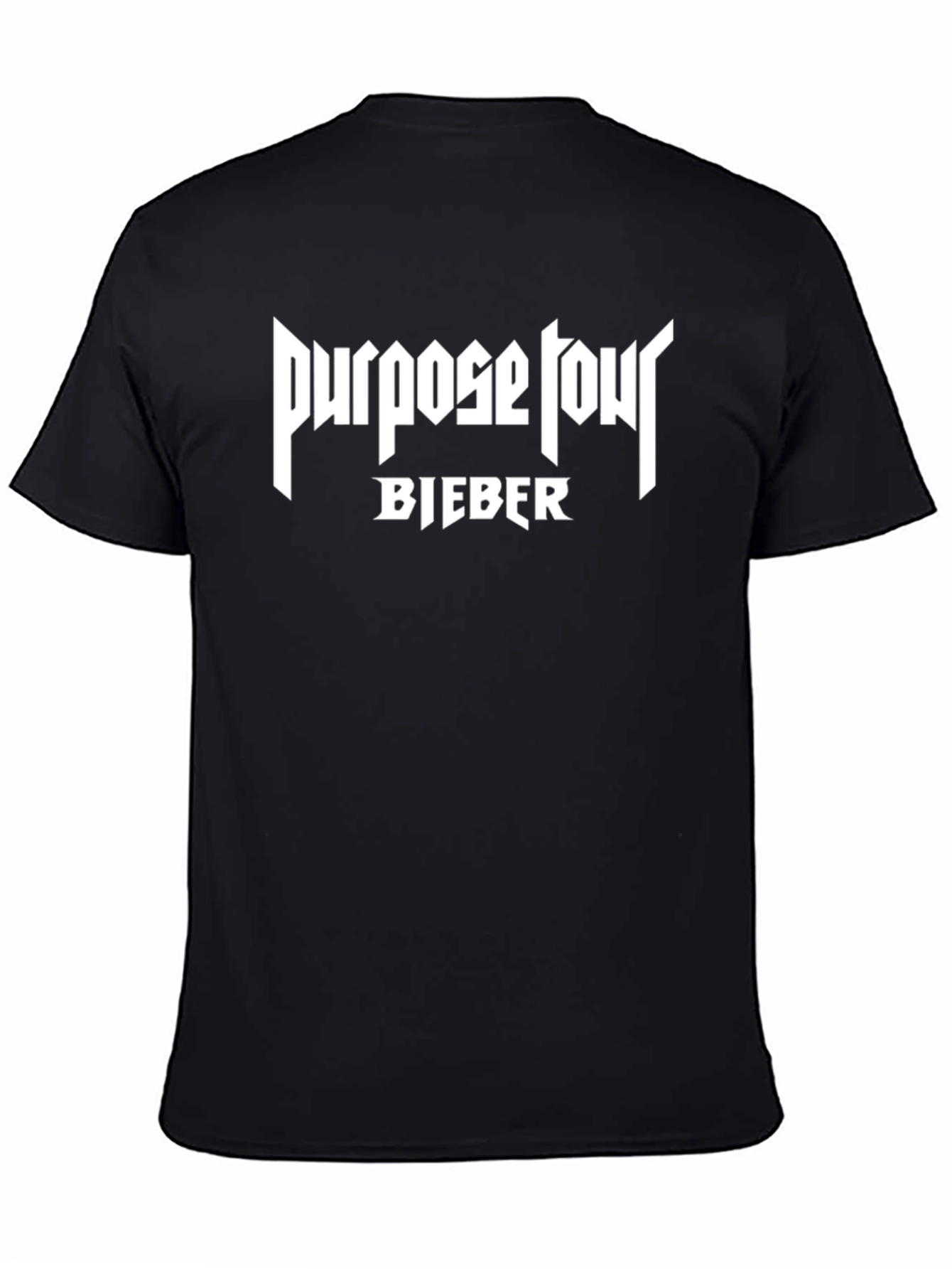 Purpose Tour Bieber Black T-Shirt