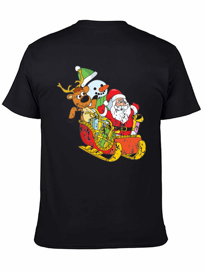 Festive Santa Sleigh Graphic Tee