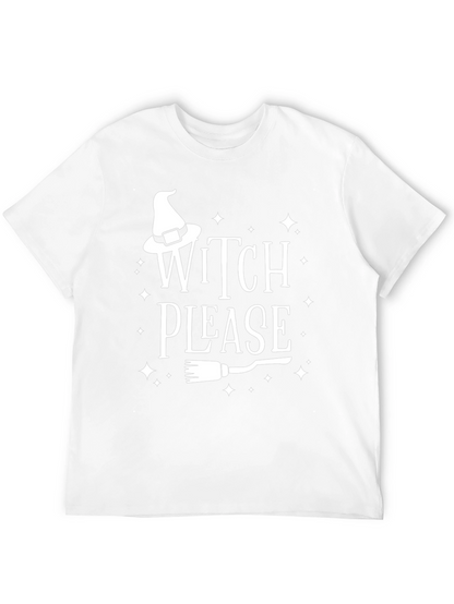 Witch Please Halloween Graphic Tee - Black