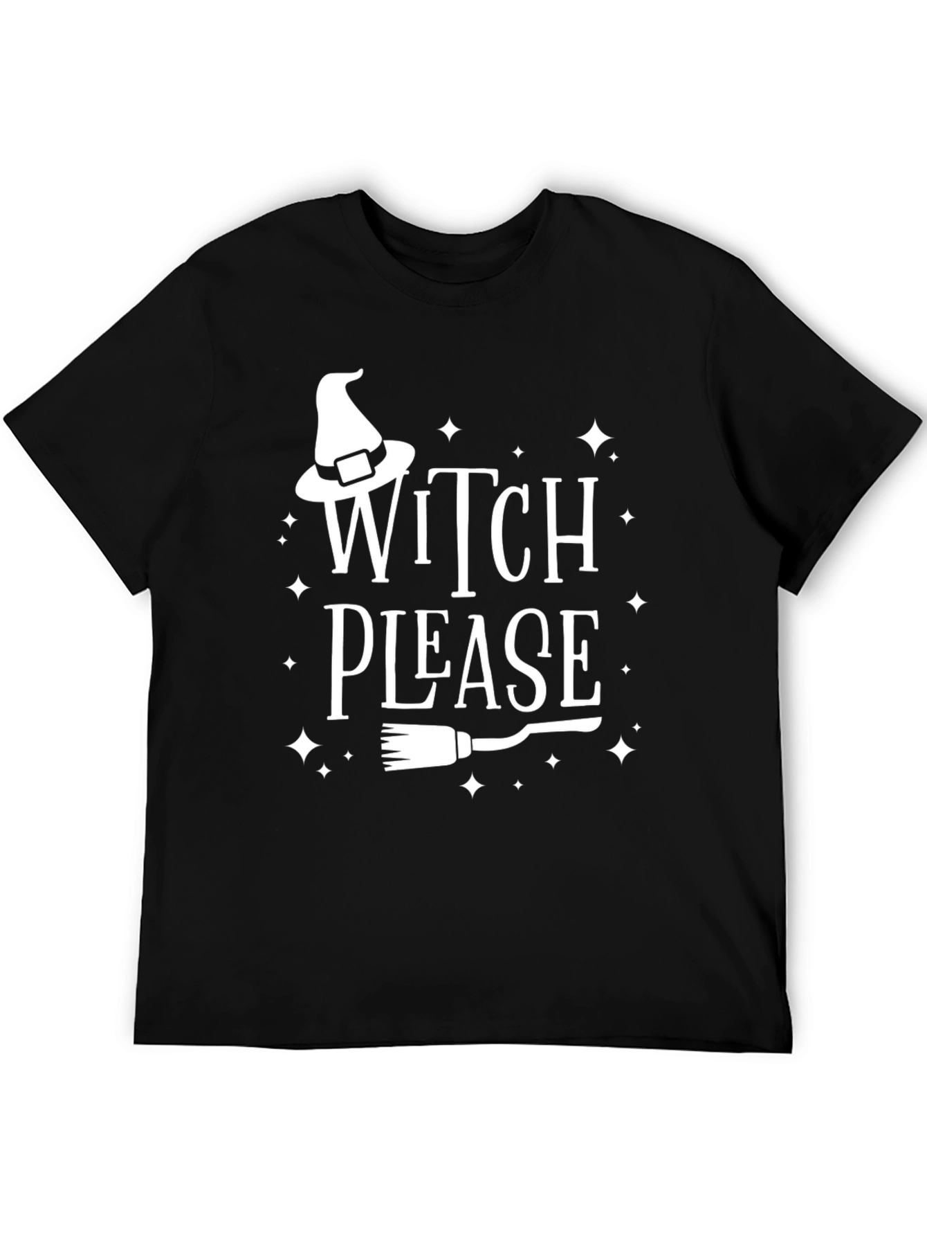 Witch Please Halloween Graphic Tee - Black