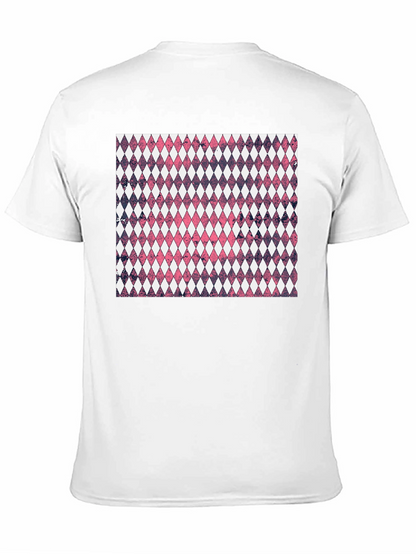 Diamond Pattern Graphic Tee