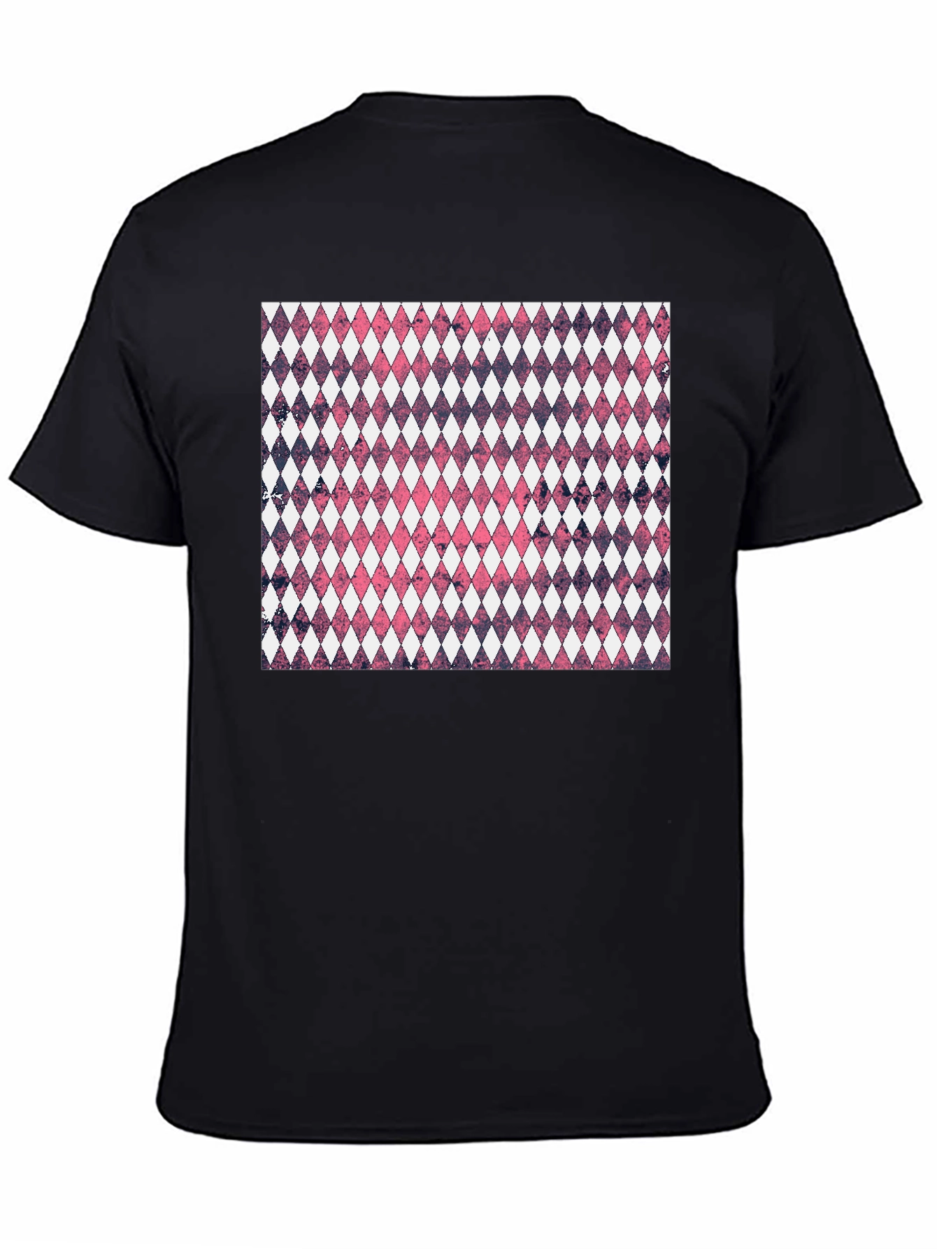 Diamond Pattern Graphic Tee