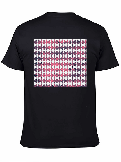 Diamond Pattern Graphic Tee