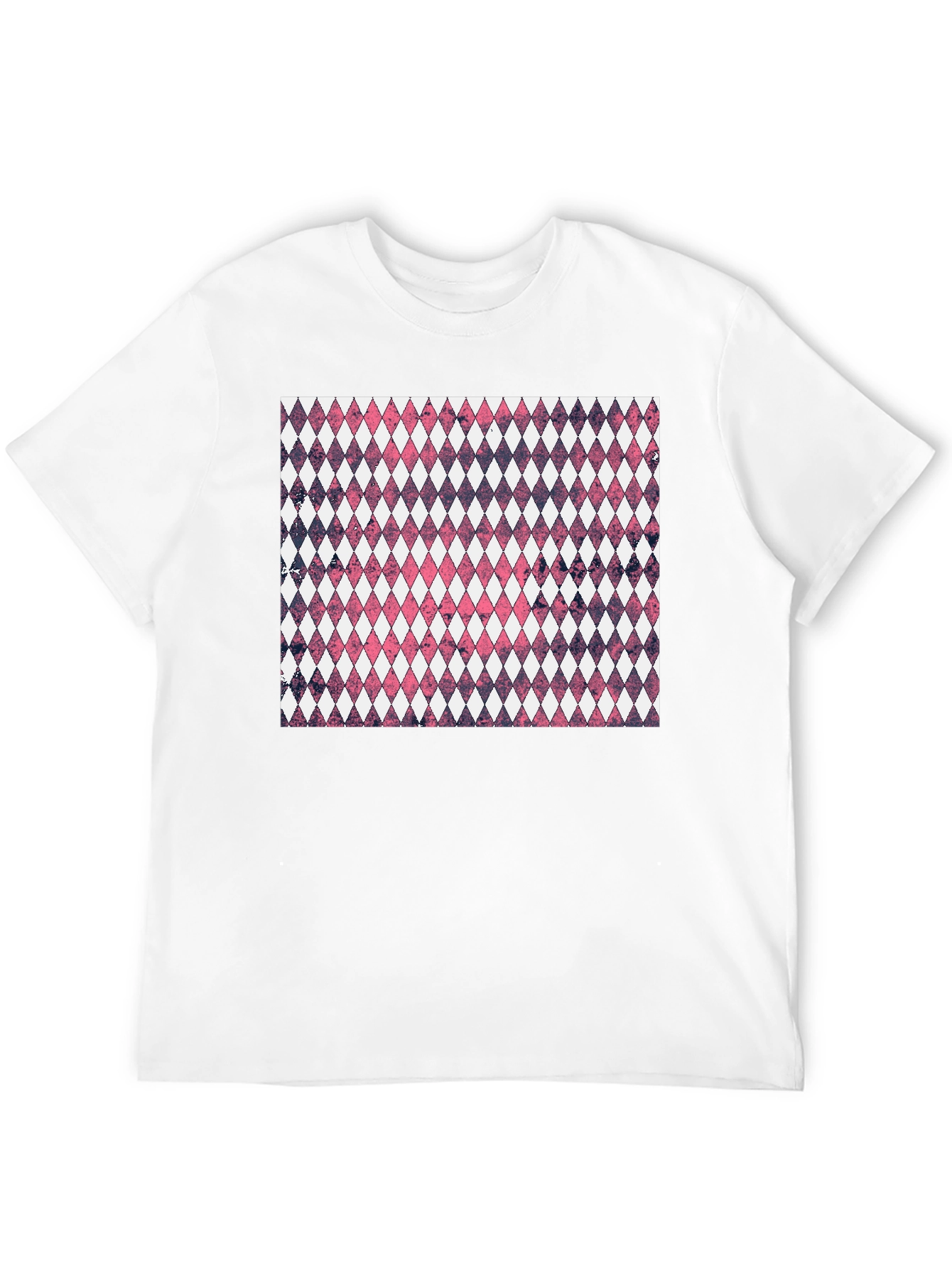 Diamond Pattern Graphic Tee