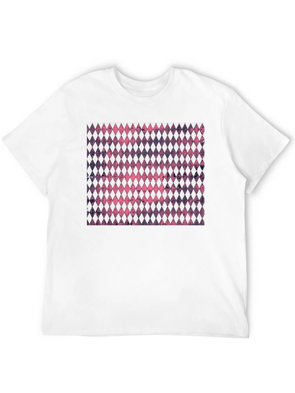 Diamond Pattern Graphic Tee