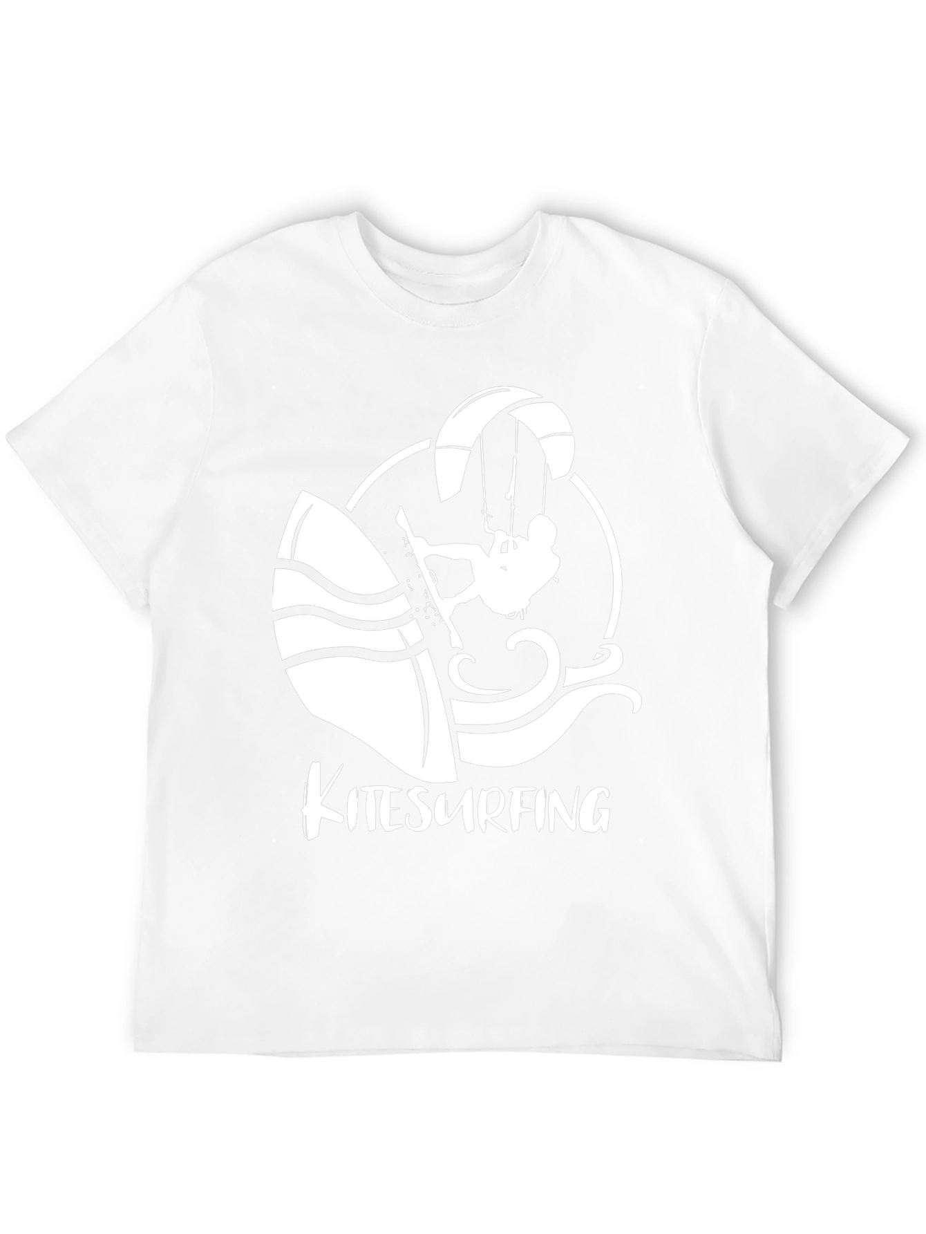 Kitesurfing Graphic T-Shirt - Black Cotton Tee
