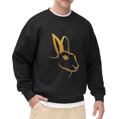 "Golden Bunny" Sleek Silhouette Crewneck