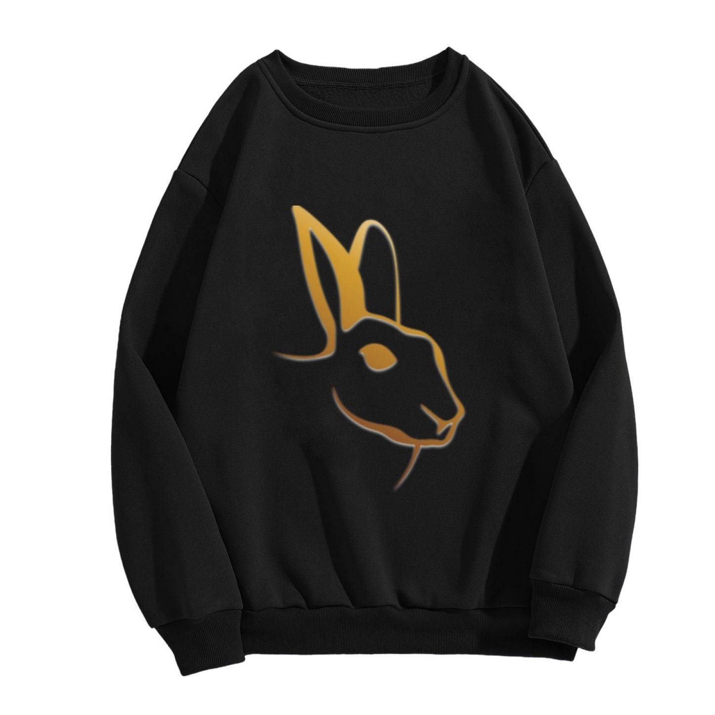 "Golden Bunny" Sleek Silhouette Crewneck