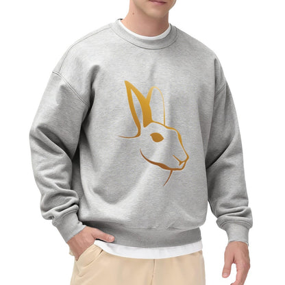 "Golden Bunny" Sleek Silhouette Crewneck