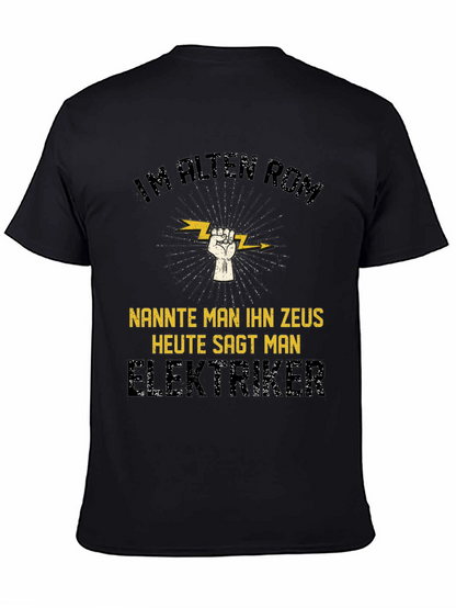 Electrician Zeus T-Shirt - Funny German Slogan Tee
