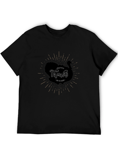 Thanksgiving Turkey Graphic T-Shirt