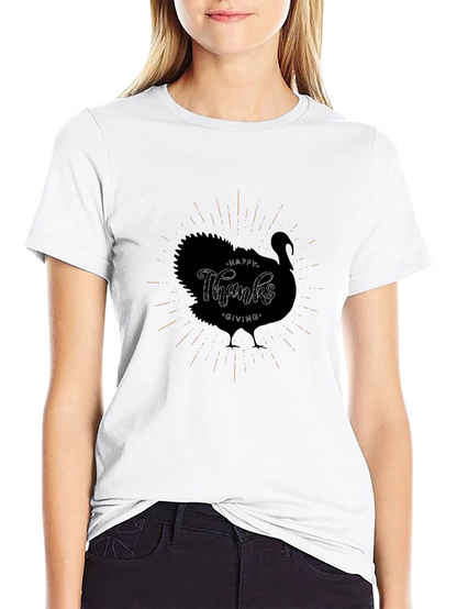 Thanksgiving Turkey Graphic T-Shirt