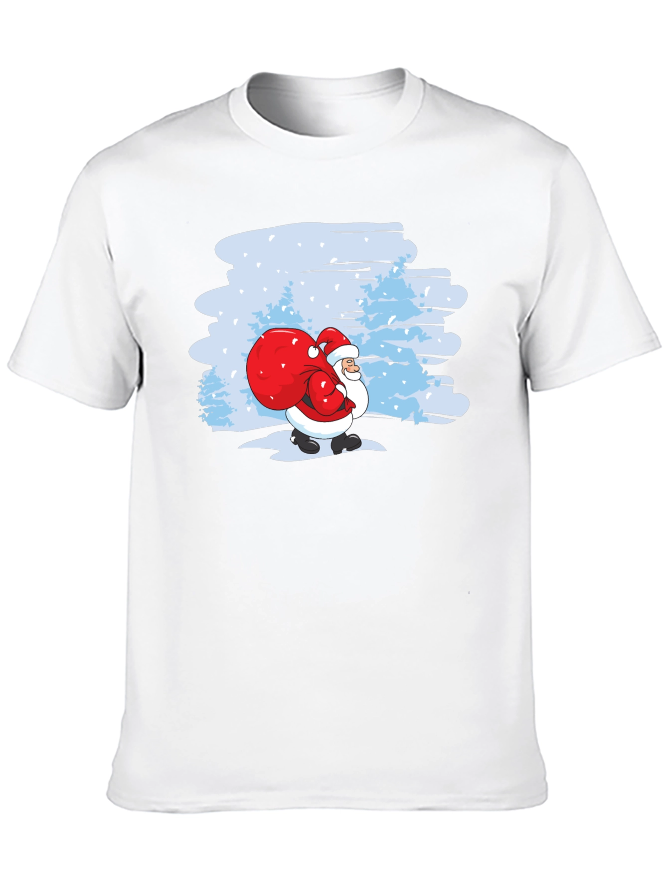 Festive Santa T-Shirt - Holiday Cheer!