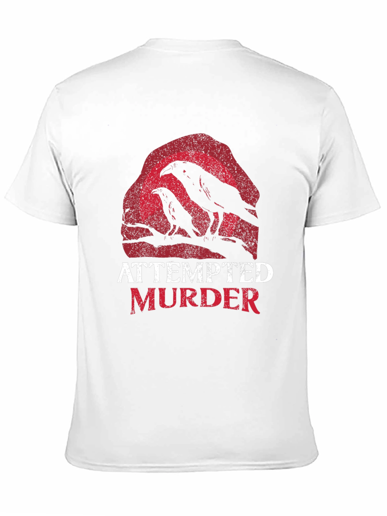 Attempted Murder Raven Graphic Tee - Black