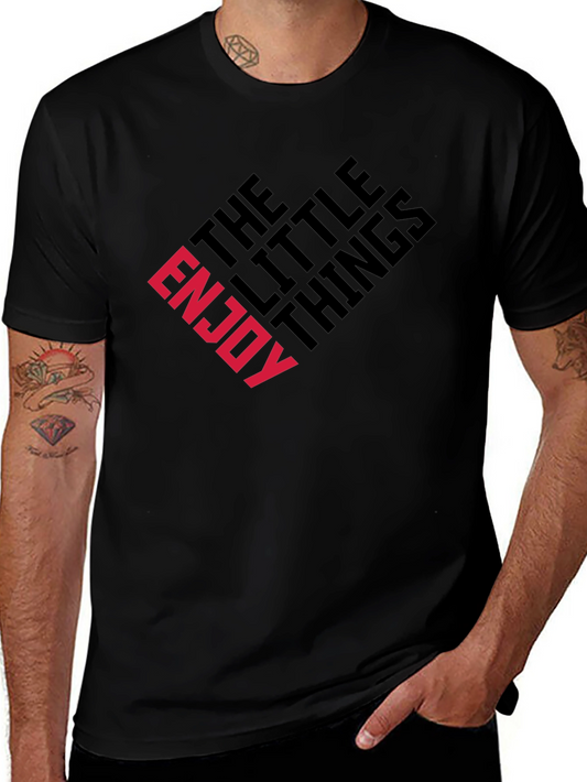 Enjoy The Little Things Graphic Tee - Black