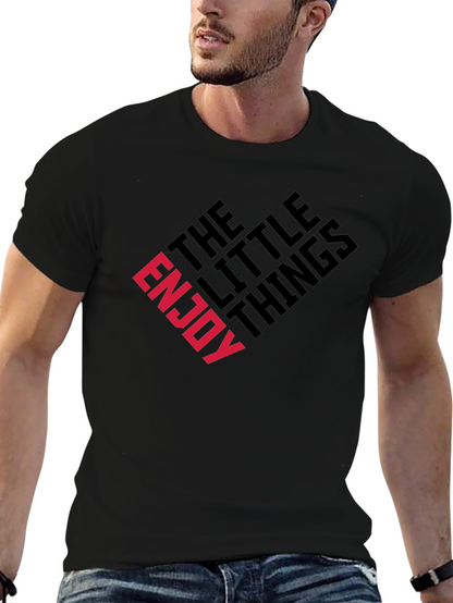 Enjoy The Little Things Graphic Tee - Black
