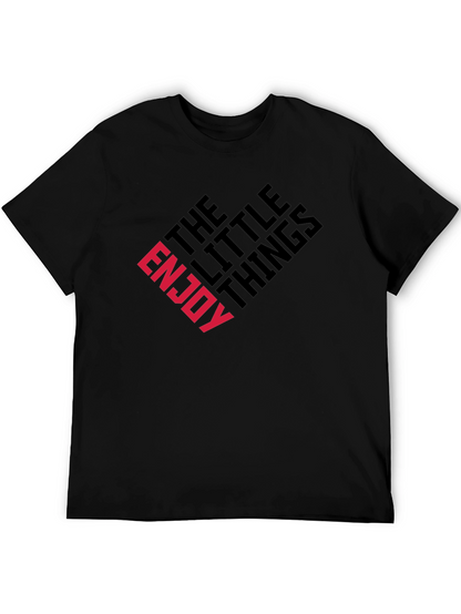 Enjoy The Little Things Graphic Tee - Black
