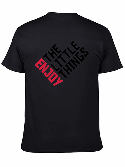 Enjoy The Little Things Graphic Tee - Black