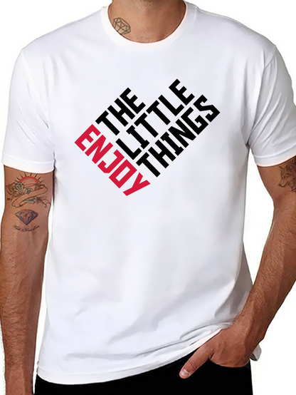 Enjoy The Little Things Graphic Tee - Black