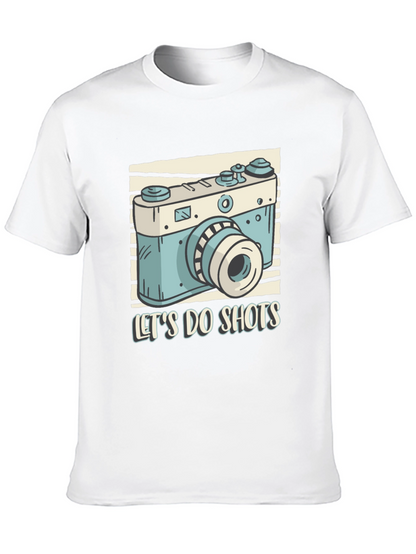Lets Do Shots Camera Graphic T-Shirt