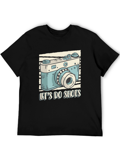Lets Do Shots Camera Graphic T-Shirt