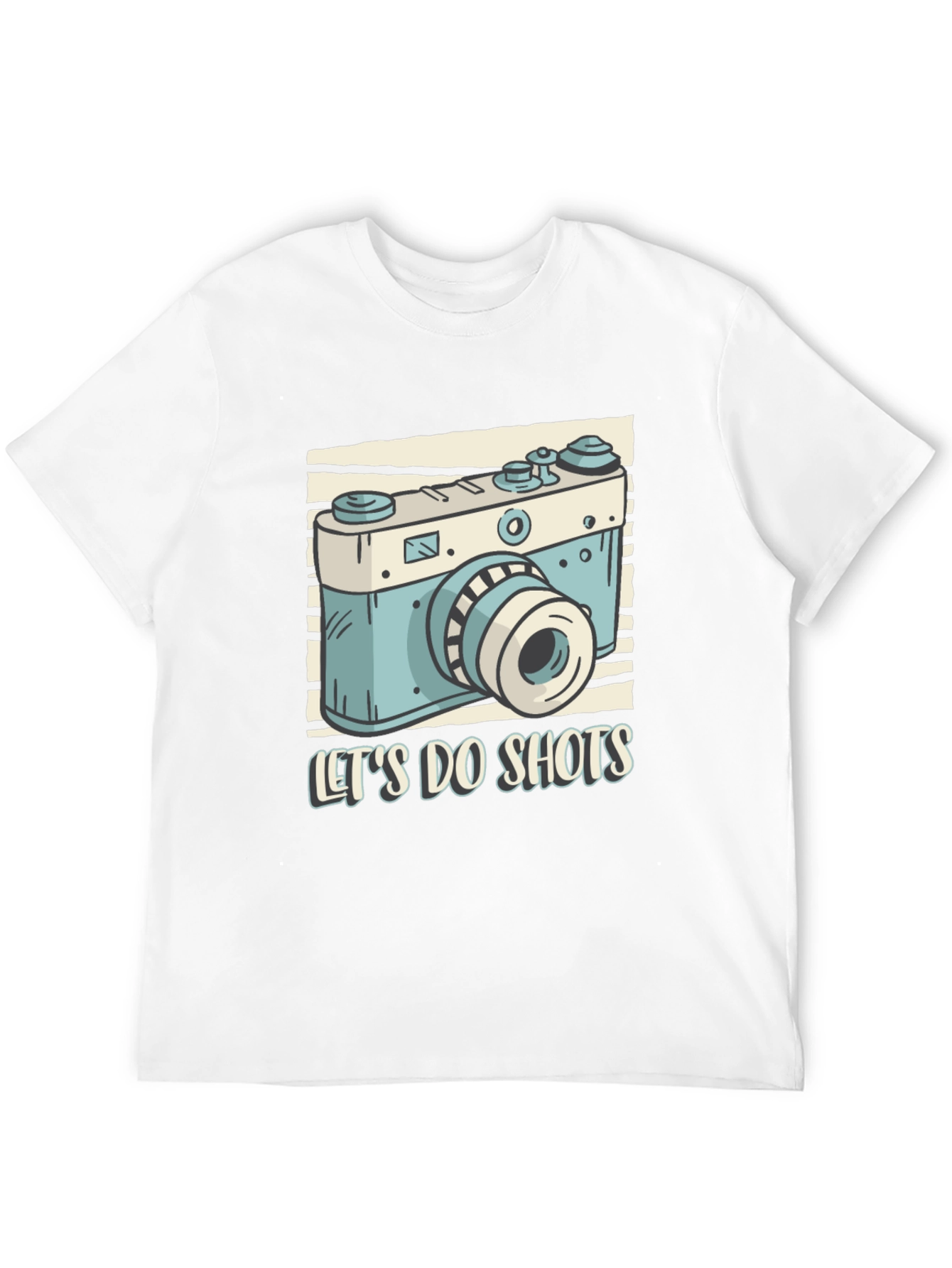 Lets Do Shots Camera Graphic T-Shirt