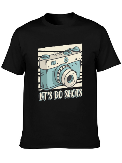 Lets Do Shots Camera Graphic T-Shirt