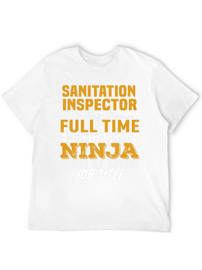 Sanitation Inspector T-Shirt Multitasking Ninja Job