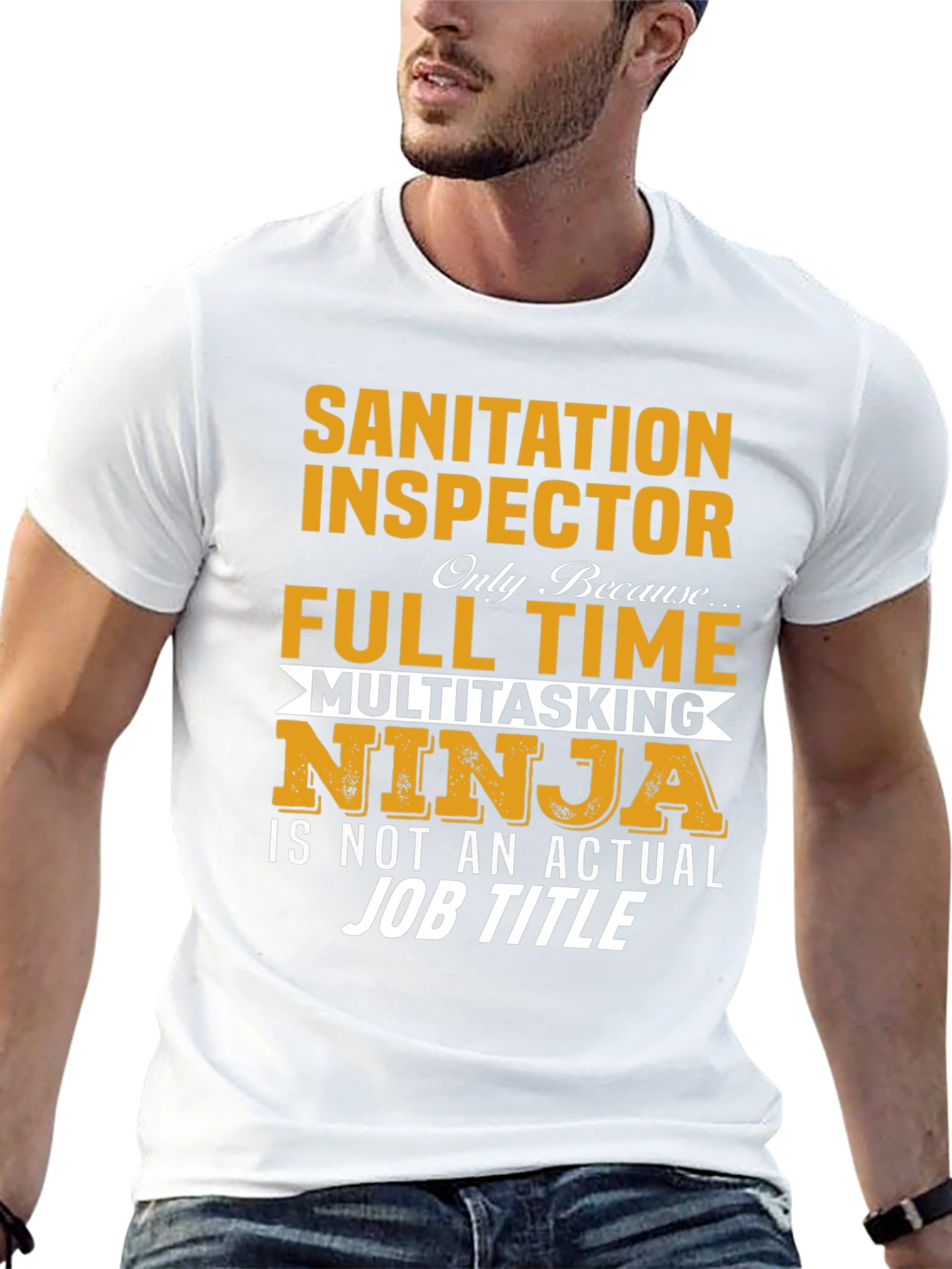 Sanitation Inspector T-Shirt Multitasking Ninja Job