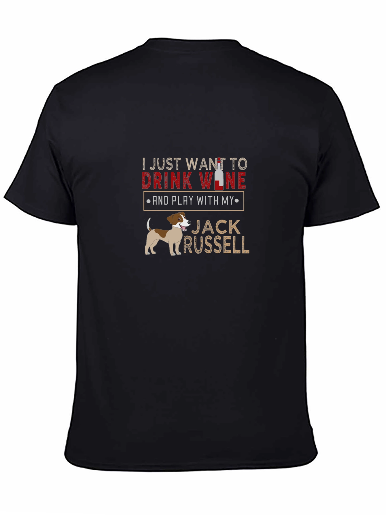 Drink Wine Jack Russell T-Shirt
