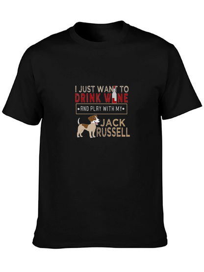 Drink Wine Jack Russell T-Shirt