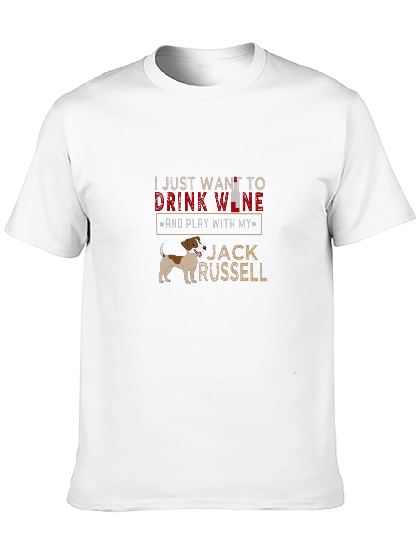 Drink Wine Jack Russell T-Shirt