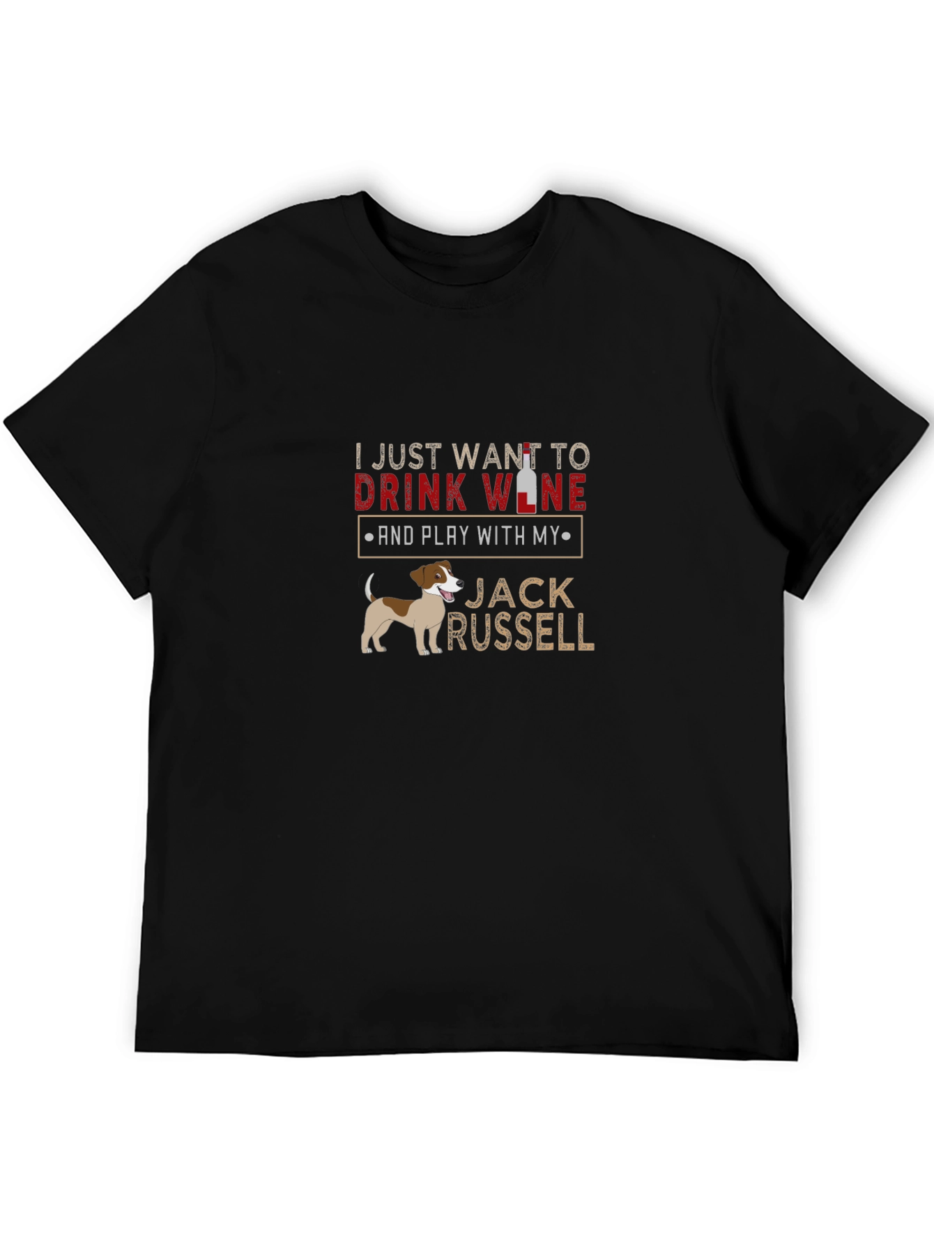 Drink Wine Jack Russell T-Shirt